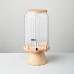 7.7L Fluted Acrylic Drink Dispenser With Wood Stand - Hearth & Hand™ With Magnolia 5 7.7L Fluted Acrylic Drink Dispenser With Wood Stand - Hearth & Hand™ With Magnolia -Dream house GUEST 01bc3887 534e 421c a289 39a85b117e1e