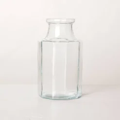 Octagonal Clear Glass Bottle Vase - Hearth & Hand™ With Magnolia -Dream house GUEST 062dfac6 21fe 469b ba13 04b139b463be