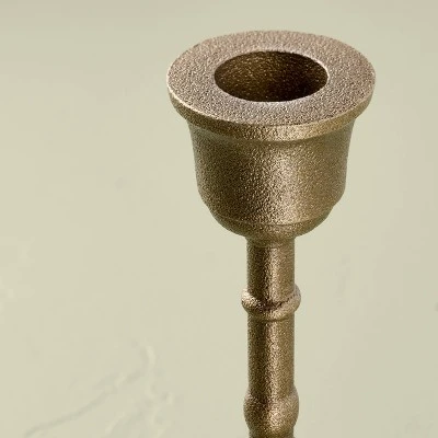 3pc Taper Marble And Brass Candle Holder Set - Hearth & Hand™ With Magnolia 2 3pc Taper Marble And Brass Candle Holder Set - Hearth & Hand™ With Magnolia - Image 2