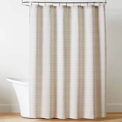 Tonal Stripe Woven Shower Curtain - Hearth & Hand™ With Magnolia 4 Tonal Stripe Woven Shower Curtain - Hearth & Hand™ With Magnolia - Image 4