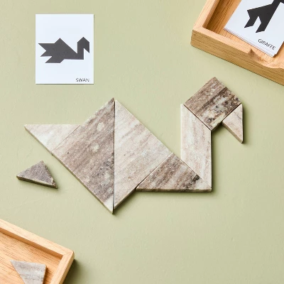 Marble & Wood Tangram Puzzle - Hearth & Hand™ With Magnolia 2 Marble & Wood Tangram Puzzle - Hearth & Hand™ With Magnolia - Image 2