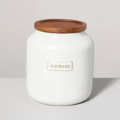 Dry Goods Stoneware Canister With Wood Lid Cream/Brown - Hearth & Hand™ With Magnolia -Dream house GUEST 2c91d4cc d7f4 4ffb ae0c 3739dc8140bd