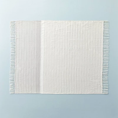 Faded Pin Stripe Gauze-Woven Throw Blanket - Hearth & Hand™ With Magnolia 2 Faded Pin Stripe Gauze-Woven Throw Blanket - Hearth & Hand™ With Magnolia - Image 2