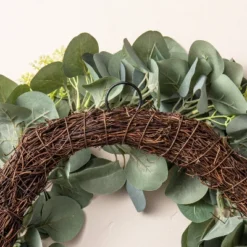 20" Faux Seeded Eucalyptus With Berry Wreath - Hearth & Hand™ With Magnolia 5 20" Faux Seeded Eucalyptus With Berry Wreath - Hearth & Hand™ With Magnolia -Dream house GUEST 41a13a96 c221 49a5 8b77 d32654409299