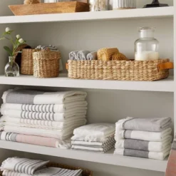 3 Compartment Woven Tank Tray With Leather Handles Beige - Hearth & Hand™ With Magnolia -Dream house GUEST 5d461430 3234 4cec add0 326ae5dc41b1