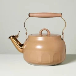 Teapot With Copper Accents Tan - Hearth & Hand™ With Magnolia -Dream house GUEST 62eaeab0 ee5a 4033 9a4a c68f6f36876e