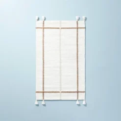 Bold Cross Stripes Tassel Rug Cream/Tan - Hearth & Hand™ With Magnolia 12 Bold Cross Stripes Tassel Rug Cream/Tan - Hearth & Hand™ With Magnolia -Dream house GUEST 6cc8f106 81f2 4c56 a259 7849943cb5a5