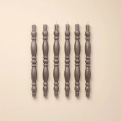 6pk Spindle Taper Candles Gray - Hearth & Hand™ With Magnolia -Dream house GUEST 6fee2d61 99c6 4a1d adac 6341f4fbcc26