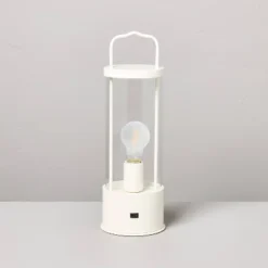 Portable Outdoor Patio LED Tabletop Lantern - Hearth & Hand™ With Magnolia -Dream house GUEST 7fbd5f20 5449 4709 8124 e2987b2210d4