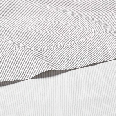 Cotton Percale Microstripe Sheet Set - Hearth & Hand™ With Magnolia 1 Cotton Percale Microstripe Sheet Set - Hearth & Hand™ With Magnolia