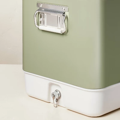 Hard-Sided 80can/54qt Two-Tone Cooler Green/Cream - Hearth & Hand™ With Magnolia 2 Hard-Sided 80can/54qt Two-Tone Cooler Green/Cream - Hearth & Hand™ With Magnolia - Image 2