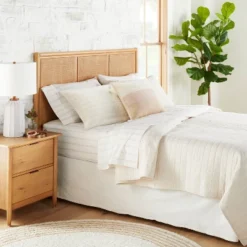 Channel Stitch Heathered Quilt - Hearth & Hand™ With Magnolia -Dream house GUEST a3b71507 25f8 46aa a5f4 34c20fa9cbc3