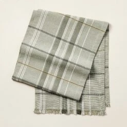Textured Fall Plaid Woven Table Runner Sage Green - Hearth & Hand™ With Magnolia -Dream house GUEST a800a163 ae14 453d be3d b6a7d83e8d6e