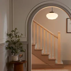 Milk Glass Adjustable Pendant Ceiling Light - Hearth & Hand™ With Magnolia