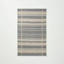 Wool Blend Variegated Stripe Area Rug Dark Gray - Hearth & Hand™ With Magnolia -Dream house GUEST c629a83d a738 4bab bd2a 06965392a6e8