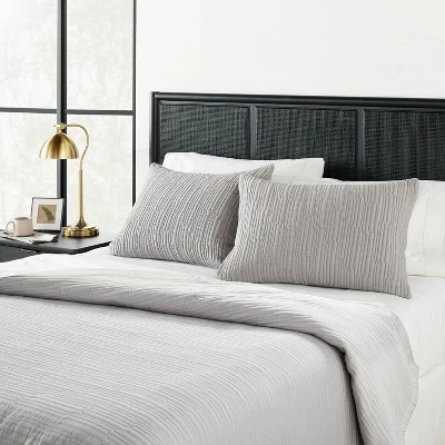 Solid Texture Matelassé Pillow Sham - Hearth & Hand™ With Magnolia 1 Solid Texture Matelassé Pillow Sham - Hearth & Hand™ With Magnolia