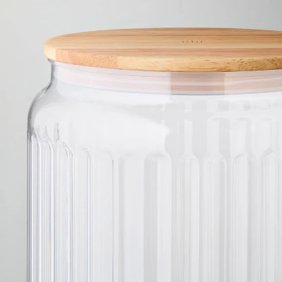 7.7L Fluted Acrylic Drink Dispenser With Wood Stand - Hearth & Hand™ With Magnolia 2 7.7L Fluted Acrylic Drink Dispenser With Wood Stand - Hearth & Hand™ With Magnolia - Image 2