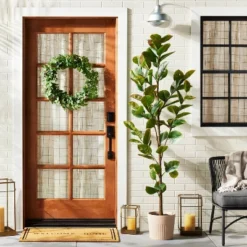 24" Faux Gypsophila Wreath - Hearth & Hand™ With Magnolia