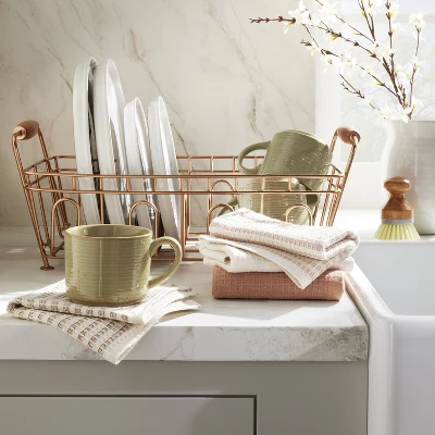 Metal Drying Rack Copper Finish - Hearth & Hand™ With Magnolia: Freestanding Iron & Wood, Countertop Kitchen Organizer 1 Metal Drying Rack Copper Finish - Hearth & Hand™ With Magnolia: Freestanding Iron & Wood, Countertop Kitchen Organizer