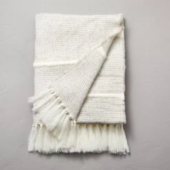 Heathered Stripe Woven Throw Blanket - Hearth & Hand™ With Magnolia -Dream house GUEST e8ea1114 2902 4a51 958f f35475e1447e