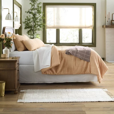 14"x36" Vertical Stripe Decorative Lumbar Throw Pillow Blush - Hearth & Hand™ With Magnolia 1 14"x36" Vertical Stripe Decorative Lumbar Throw Pillow Blush - Hearth & Hand™ With Magnolia