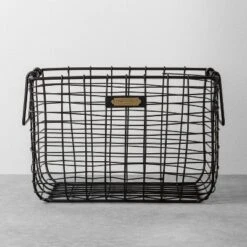 Wire Storage Basket Black - Hearth & Hand With Magnolia -Dream house GUEST efe86eae 04b3 4a40 b0c6 ffcdb651f04d