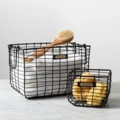 Wire Storage Basket Black - Hearth & Hand With Magnolia