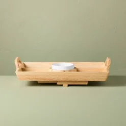 11"x16" Wood Serving Tray With Ceramic Bowl Insert Brown/Cream - Hearth & Hand™ With Magnolia 7 11"x16" Wood Serving Tray With Ceramic Bowl Insert Brown/Cream - Hearth & Hand™ With Magnolia -Dream house GUEST f0cb7cad b89a 4fa5 8255 6160232249f6