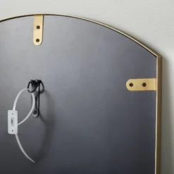 Arched 19"x64" Rectangular Metal Leaning Floor Mirror Brass - Hearth & Hand™ With Magnolia -Dream house GUEST f28ffd4f e41e 45ca b5e1 063a548aca22