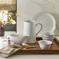 Carved Edge Gravy Boat Cream - Hearth & Hand™ With Magnolia
