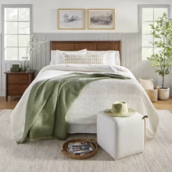 3pc Heather Stripe Comforter Bedding Set Twilight Taupe - Hearth & Hand™ With Magnolia -Dream house GUEST ff845a26 e2d1 4b31 828d ba01e85511c1